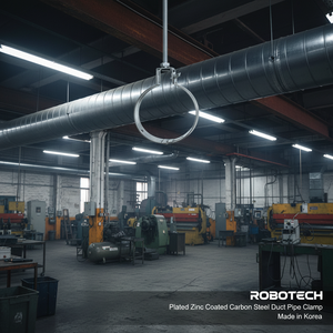 ROBOTECH แคลมป์รัดท่อเหล็กคาร์บอนเคลือบสังกะสี ติดตั้งง่าย ผลิตในเกาหลี ด้วยเทคนิคการหล่อ สำหรับท่อขนาด 150A ถึง 350A - Product Image 3