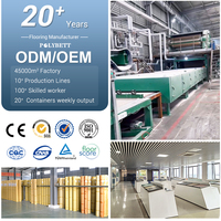 Revêtement de sol en vinyle d'hôpital de 2 mm, revêtement de sol en PVC commercial en bois, rouleau de linoléum