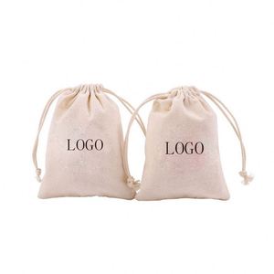 Custom 100% Organic Cotton <b>Canvas</b> <b>Bags</b> Gots Mini Recycled Cotton Dust <b>Drawstring</b> Pouch Muslin <b>Drawstring</b> <b>Bags</b> - Product Image 4