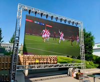 Mur vidéo LED couleur plein écran VISIONLED P2.9 pour extérieur, IP65, en aluminium moulé sous pression, affichage de texte et animations, luminosité 4500 cd, garantie 2 ans