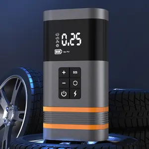 Atualizar matérias-primas inteligente bicicleta carro pneu inflator emergência multi funcional fonte de alimentação com luz LED