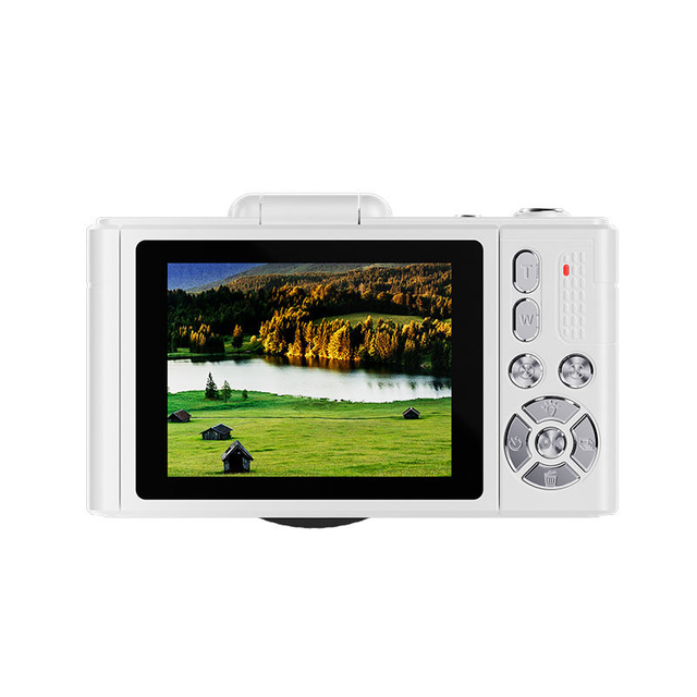 V5 Economical CMOS Sensor Digital Camera Rotating Screen 4K Video 16x Optical Zoom Image Stabilized Rechargeable Battery for