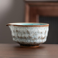Bol à matcha en céramique de style japonais de 500 ml avec bec verseur pour le préparation du matcha, latte, café, salon de thé, vente en gros