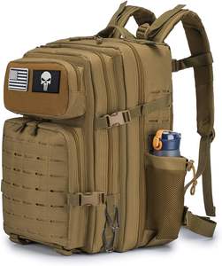 ดีที่ดีที่สุดสีน้ําตาลที่กําหนดเองแว็กซ์ผ้าใบยุทธวิธีกระเป๋าเป้สะพายหลังช่วงกระเป๋าสําหรับผู้ชายผู้หญิงสุภาพสตรียิง - Product Image 1