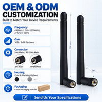 Antenne externe omnidirectionnelle en caoutchouc 2.4G 5.8G 4G LTE 433MHz, pour routeur domestique WiFi Zigbee Bluetooth et module IoT