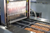 Machine d'emballage sous vide thermoformante automatique compacte pour saucisses, dattes et fromages