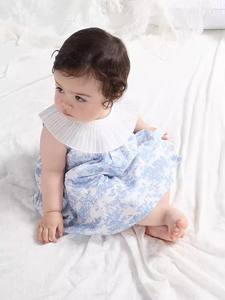 OEM Boutique estate senza maniche eleganti abiti da bambina bianchi girocollo floreale per bambini vestiti per neonati - Product Image 3