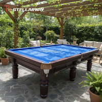 Table de billard russe moderne STELLARWAY 10FT 12FT avec pieds réglables, plateau en ardoise professionnel, coussinets en caoutchouc, table de sport personnalisée