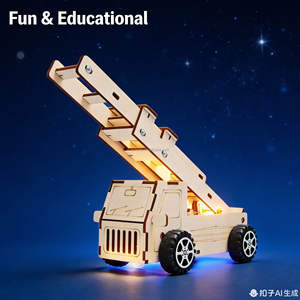 Kit d'expérimentation scientifique de voiture à échelle de sauvetage DIY - Jouet éducatif STEM pour enfants - Product Image 3