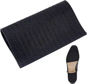 Yuanfeng Härte 82 (2,7mm 3mm 5mm) schwarze Schuhsohle Schutz folien Sohle Stiefel Blatt geprägte Gummis ohle Blatt