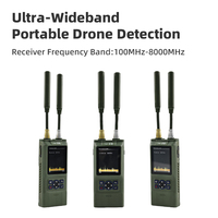 Détecteur de drones FPV, détecteur radio portatif de drones, antidrones, système d'alarme sans fil 8 GHz, produit de protection de sécurité