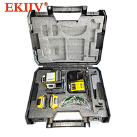 EKIIV Professionnel DIY 4D 16 Lignes Rotatif Vert Laser Ligne Niveau Automatique Niveaux Laser De L'usine Pour La Construction Et La Maison