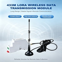 Stasiun Radio Industri Luar Ruangan Lora Nirkabel RS485 RS232 TTL 6km 410-525MHz untuk Transmisi Data di Lingkungan Keras