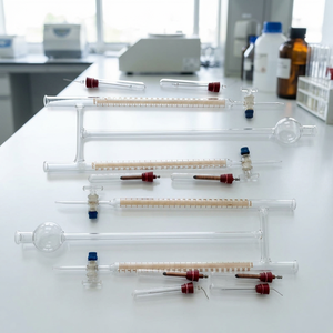Appareil d'électrolyse Hoffman en verre borosilicate MAYALAB avec robinets d'arrêt, capacité de 50 ml, équipement de laboratoire de Haryana - Product Image 2