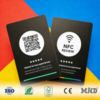 Tarjeta NFC de Alta Calidad de 13.56Mhz con Impresión Personalizada para Compartir en Redes Sociales Empresariales