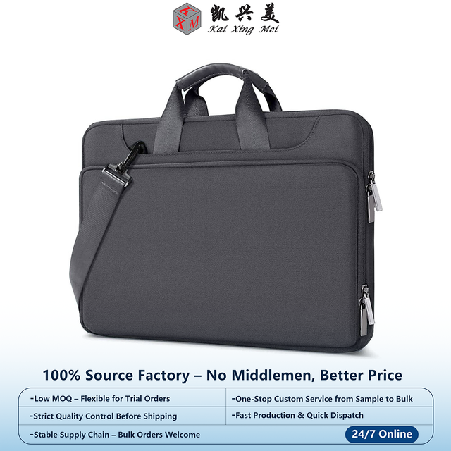 Kxm Portable Oxford Laptop Briefcase 13/14/15/16/17 Inch