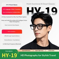 Kacamata Pintar AI Source Factory Model Baru Kamera HD 8MP Multifungsi untuk Terjemahan Grosir Lintas Negara