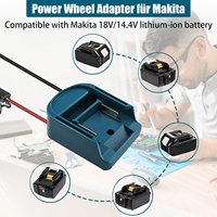 Kit adaptateur convertisseur de batterie 18V Mak Tas avec fusibles, câble 14AWG et interrupteur de commande pour voitures électriques DIY et camions RC