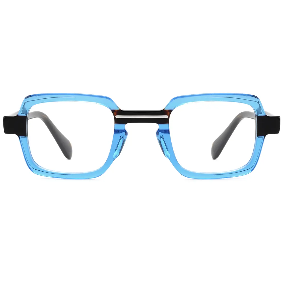FEROCE kacamata bingkai optik mewah, kacamata Fashion mewah persegi warna-warni