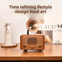 G3000 pour mini-enceinte sans fil 5.3, design en bois, son de haute qualité, lecture USB/carte, sortie 8W, portable
