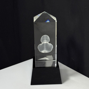 Trofeo de Cristal con Forma de Torre <span class=keywords><strong>Obelisco</strong></span> Transparente con Diseño de Pato Láser MH-MJ0665 - Product Image 5