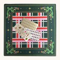 Ensemble de Mahjong de Noël de Luxe, 160 Tuiles, Design Vintage Casse-Noisette, Cadeau de Fêtes Personnalisé en Acrylique à Quatre Couches