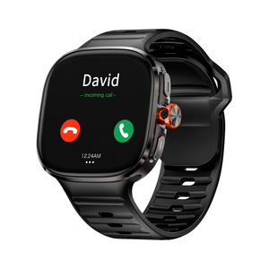 Reloj Inteligente Android 4G con 3 GB de RAM y 32 GB de ROM, Pantalla AMOLED Cuadrada, Monitor de Actividad Física, Correa de Silicona, Resistente al Agua IP67, Recordatorio de Llamadas, Unisex - Product Image 1