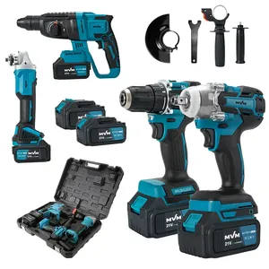 Werkzeugs ätze Combo Kit Tools Akku-Bohrmaschinen <span class=keywords><strong>Hand</strong></span> tragbarer Schrauben dreher Akku-Bohrmaschine Elektro werkzeuge - Product Image 4