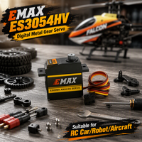 Servomoteur numérique à engrenages métalliques haute tension EMAX ES3054HV 17g 4.7kg 0.09sec 6-8.4V pour pièces de robot, hélicoptère et avion RC