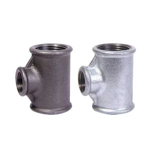 Raccords de tuyauterie en fonte à basse pression filetés BSP noirs avec surface peinte pour applications d'alimentation en eau et de gaz - Product Image 4