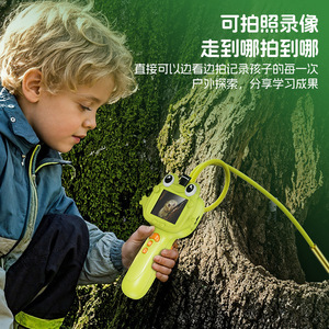 กล้องเอนโดสโคปสำหรับเด็ก ความละเอียดสูง บันทึกภาพและวิดีโอ กล้องจุลทรรศน์สำรวจกลางแจ้ง ของเล่นเพื่อการศึกษาสำหรับการสำรวจธรรมชาติ - Product Image 1