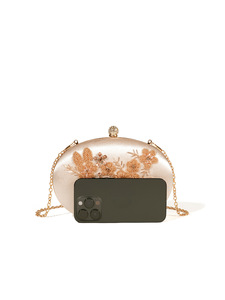 Sac de soirée élégant pour femme, style vintage rétro, design classique, pochette ornée de strass, idéal pour les occasions formelles - Grande Vente - Product Image 5
