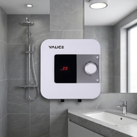 Chauffe-eau électrique mural à alimentation intermittente avec affichage numérique pour usage domestique et hôtelier