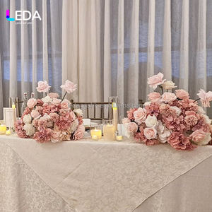LEDA - Centro de Mesa de Flores Artificiales Rosadas para Decoración de Bodas y Fiestas - Product Image 2