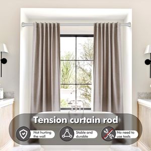 Barras de cortina autoadhesivas para <span class=keywords><strong>entrada</strong></span>, barra de cortina adhesiva de alta calidad, soporte de barra de cortina adhesivo duradero para <span class=keywords><strong>armario</strong></span> - Product Image 6