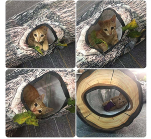 อุโมงค์แมวขนาดใหญ่3ทาง,ท่อยุบได้พร้อมรูแอบมองอุโมงค์แมวของเล่นเขาวงกตแบบโต้ตอบสไตล์ใหม่ - Product Image 6