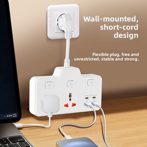 <strong>Plug</strong> Extension Multi <strong>Plug</strong> Extension <strong>Sockets</strong> with USB <strong>Wall</strong> <strong>Plug</strong> Adapter 3 Way Turn 1 Into 2 Power Extension Adapter - Product Image 1