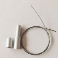 Kit de suspension de lumière suspendue avec pince à câble en aluminium réglable, système de suspension de câble en acier, kits de suspension de sécurité