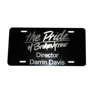 Di alta qualità in metallo bianco targa in alluminio su misura in metallo porta targa auto rivenditore personalizzato - Product Image 1