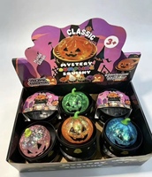 Offre Spéciale Halloween : Jouets Squishy Scintillants en Forme de Boulette de Maltose à Presser