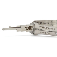 Nouveau style HYN14R HY15 Lishi 2 en 1, jeu de crochetage de serrures, outil manuel, décodeur, ouvre-serrure Lishi, outils de serrurier pour véhicule