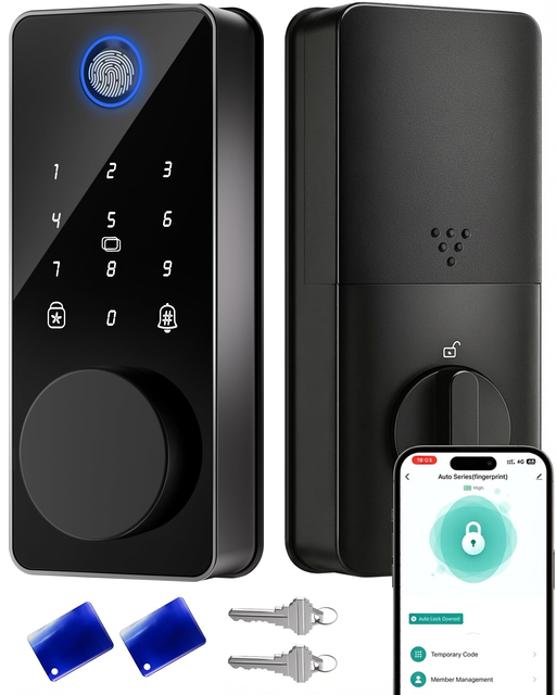 Bedroom Smart Lock Door Supports Key Fingerprint Ic Card App Password Unlocking 2026 Hot Sell Secure Fingerprint Door Lock