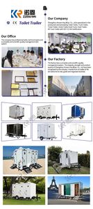 Baños de Lujo para Campamentos, Precio de Fábrica, Baños Públicos, Remolque Temporal, Baño Móvil Portátil - Product Image 1