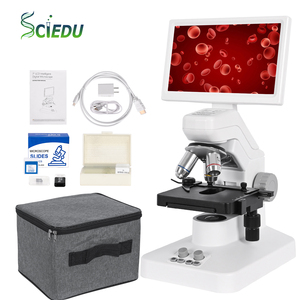 Microscopio Biologico Digitale SCIEDU <span class=keywords><strong>7</strong></span> Pollici 1080P con HDMI USB WiFi e Batteria Ricaricabile per Osservazione di Cellule Ematiche in Laboratorio - Product Image 1