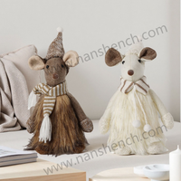 Nanshen BSCI ornamen boneka Natal poliester bersertifikasi-langsung dari pabrik dekorasi liburan penjualan laris kualitas tinggi