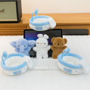 Wholesale Animal Plush Desk Buddy - Cute Rabbit & Elephant Stuffed <b>Toy</b> for Stress Relief & <b>Education</b> - Product Image 1