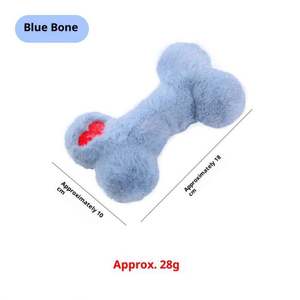 Hot Cartoon-Style Plush Dog Toys Long-Playing Bone Shaped Toy <b>Bite</b> Wear-resistant Washable Fun Sound Non-Tiring for Pets - Product Image 3