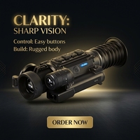 Pour NV008SP3-LRF 8x 4K CMOS PVC, lunette de chasse avec objectif 35 mm, champ de vision de 3280 pieds, observation jour/nuit à 1000 m