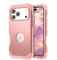 Heavy Duty Hybrid Armor Defender Fashion 3 en 1 High Impact Antichoc 360 Protection complète pour iPhone 17 Pro Max Case