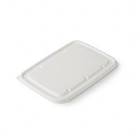 Assiette à déjeuner jetable en bagasse, biodégradable, blanche, moulée, 5 compartiments, plateau alimentaire